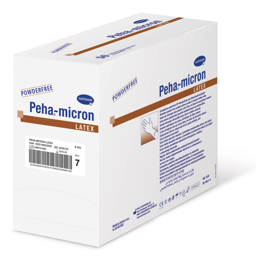 Hartmann puderfreie OP-Handschuhe Peha® micron Latex - Gr 8 - 50 Paar