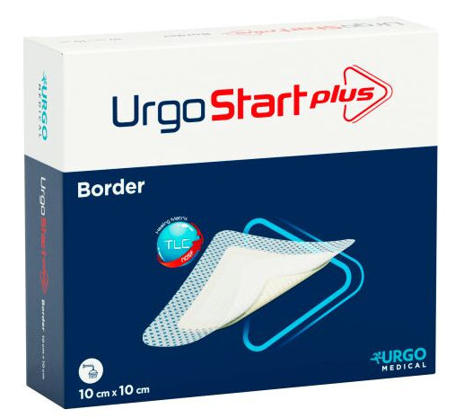 UrgoStart Plus Border Wundverband - 10 x 10 cm - 20 Stück