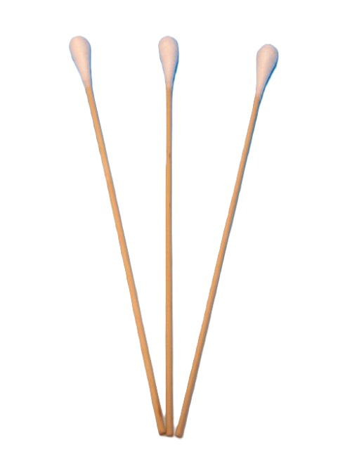 Wattestäbchen unsteril 20 cm, großer Kopf 10 mm - 50 Stück