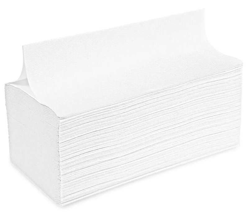 Meditrade Falthandtücher 2-lagig - V-Falz, - hochweiß - 25 x 23 cm - 3200 Stück