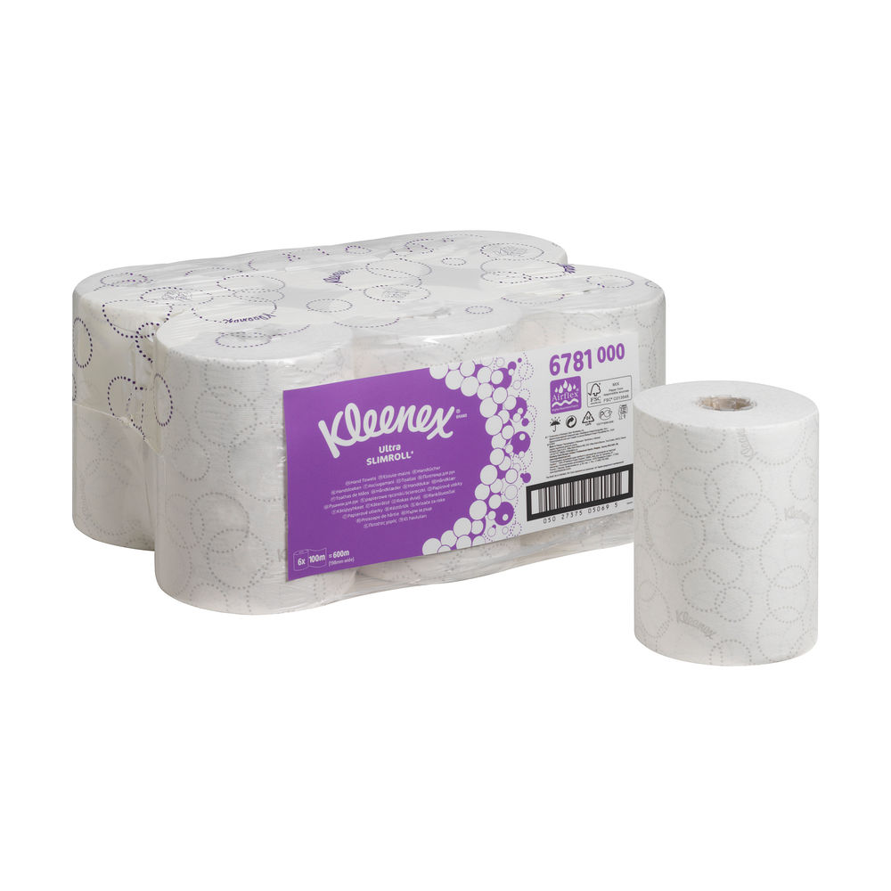 Kimberly Clark Slimroll™ Handtücher Kleenex® Ultra 2400 Blatt - 6 Rollen