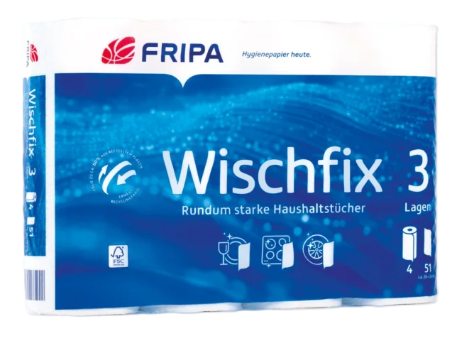 Fripa Wischfix Küchenrolle - 4 Rollen