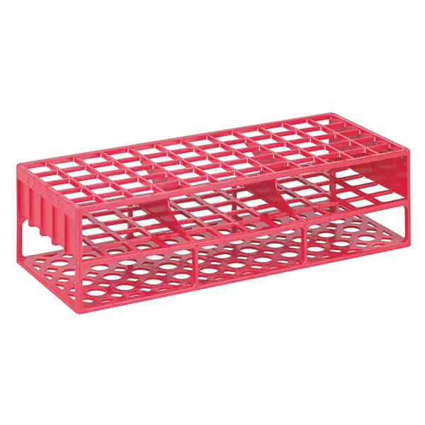 Röhrchengestelle rot - 246 x 101 x 70 mm - 60 Löcher