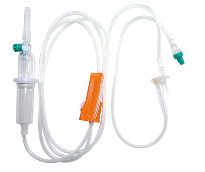 B.Braun Infusionsgerät INTRAFIX® Primeline mit nadelbasiertem Zuspritzport - 100 Stück