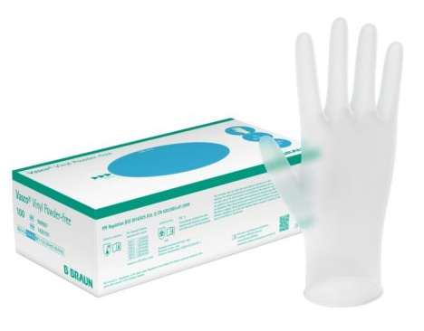 Vasco Vinyl puderfrei, Vinyl-Handschuhe, unsteril, Gr. S