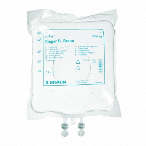 B. Braun Ringer Spüllösung Ecobag® Beutel mit Standard Portsystem, 4 x 3000 ml