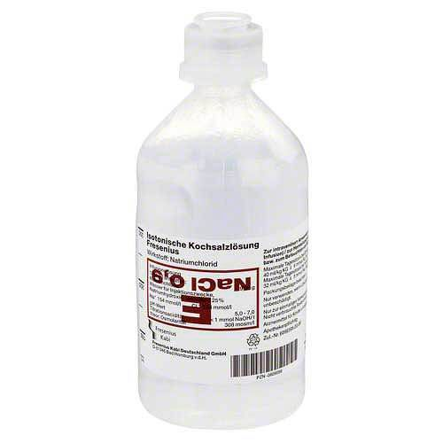 Fresenius NaCl 0,9% Isotonische Kochsalzlösung Plastikflasche, 10 x 500 ml