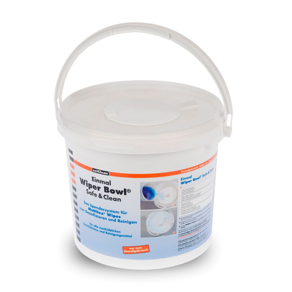 ZVG Multitex®Wipes mit Einmal-Wiper Bowl® Safe & Clean Einmal-Tuchspendersystem Standard, fein gelocht