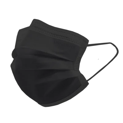 Unigloves Profil Plus Einweg-OP-Mundschutz schwarz - 50 Stück