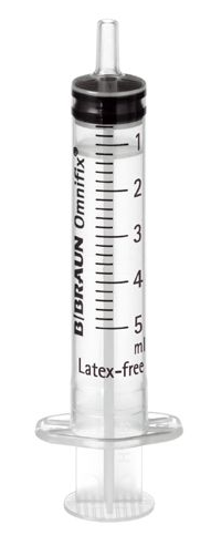 B. Braun Einmal-Spritzen OMNIFIX® 5 ml Luer - 100 Stück