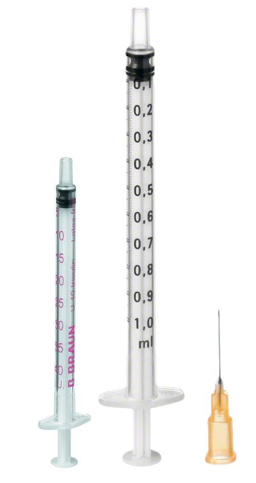 B.Braun Feindosierungs-Spritze Omnifix® Solo, 40 I.U./ 1 ml, ohne Kanüle