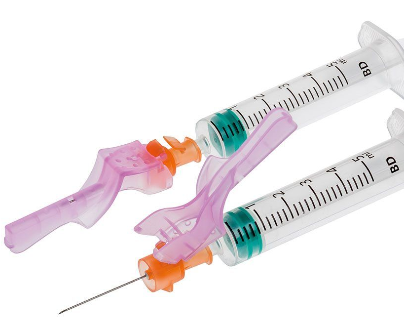 BD Eclipse™ Sicherheitsinjektionskanülen G 25 x 1", orange - 100 Stück