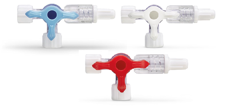 Fresenius Polyway Pro Dreiwegehahn blau - 50 Stück