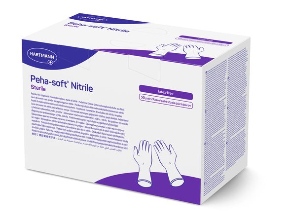 Hartmann Peha®-soft nitrile sterile Untersuchungshandschuhe - Gr. S - 50 Paar