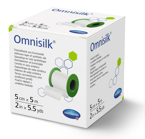 Hartmann Fixierpflaster Omnisilk - 5,00 cm x 5 m - 1 Rolle