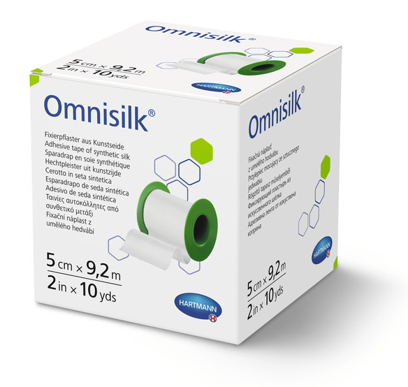 Hartmann Fixierpflaster Omnisilk - 5,00 cm x 9,2 m  - 1 Rolle