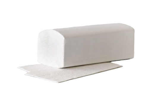 Fripa Papierhandtücher mit Dekorprägung Weiß 25 x 23 cm, V-Falz - 3.200 Stück