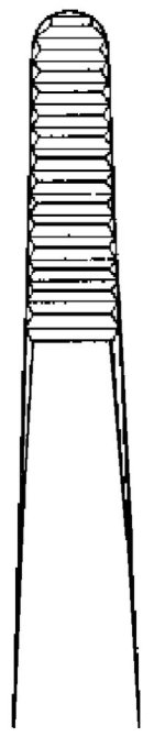 Anatomische Pinzette, gerade - 11,5 cm