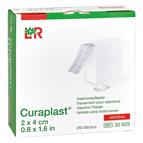 Curaplast-Injektionspflaster sensitiv, 2x4cm, 250 Stück