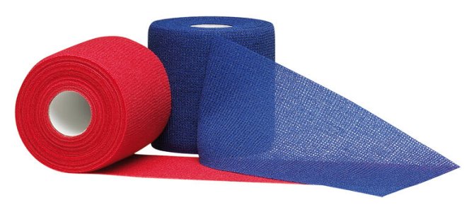 Urgomull haft color latexfrei, blau, 6 cm x 20 m, 1 Stück