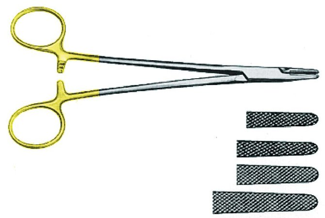 Nadelhalter Mayo-Hegar mit Hartmetalleinlagen mit Hartmetalleinlagen - 16,0 cm