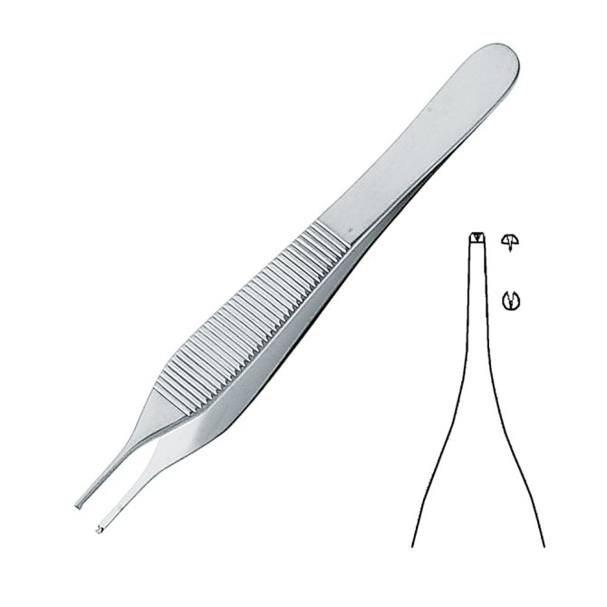 Adson Pinzette chirurgische Form - 12,0 cm