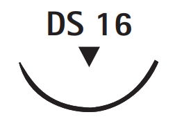 Optilene blau - 5/0 - metric 1 - 45cm - DS16 - C3090212