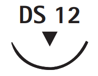 Novosyn ungefärbt - 5/0 - metric 1 - 45cm - DS12 - C0069207