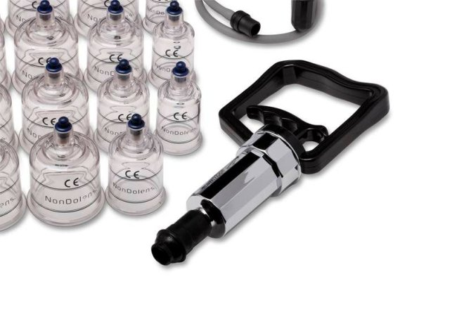 Schröpf-Set mit Pumpe