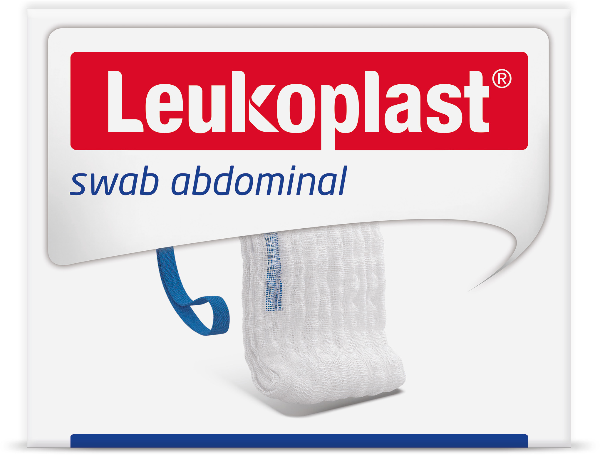 Leukoplast® swab abdominal - 45 x 45 cm - Steril mit Röntgenkontrastchip - Weiß mit Schlaufe - 28 Stück