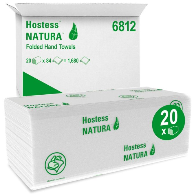 Kimberly Clark Hostess™ NATURA™ Falthandtücher 25 x 50 cm - 1.680 Stück