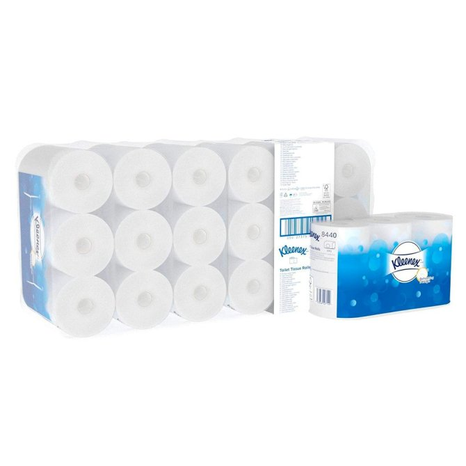 KLEENEX® Toilet Tissue - Toilettenpapierrollen, 3-lagig - 36 Rollen