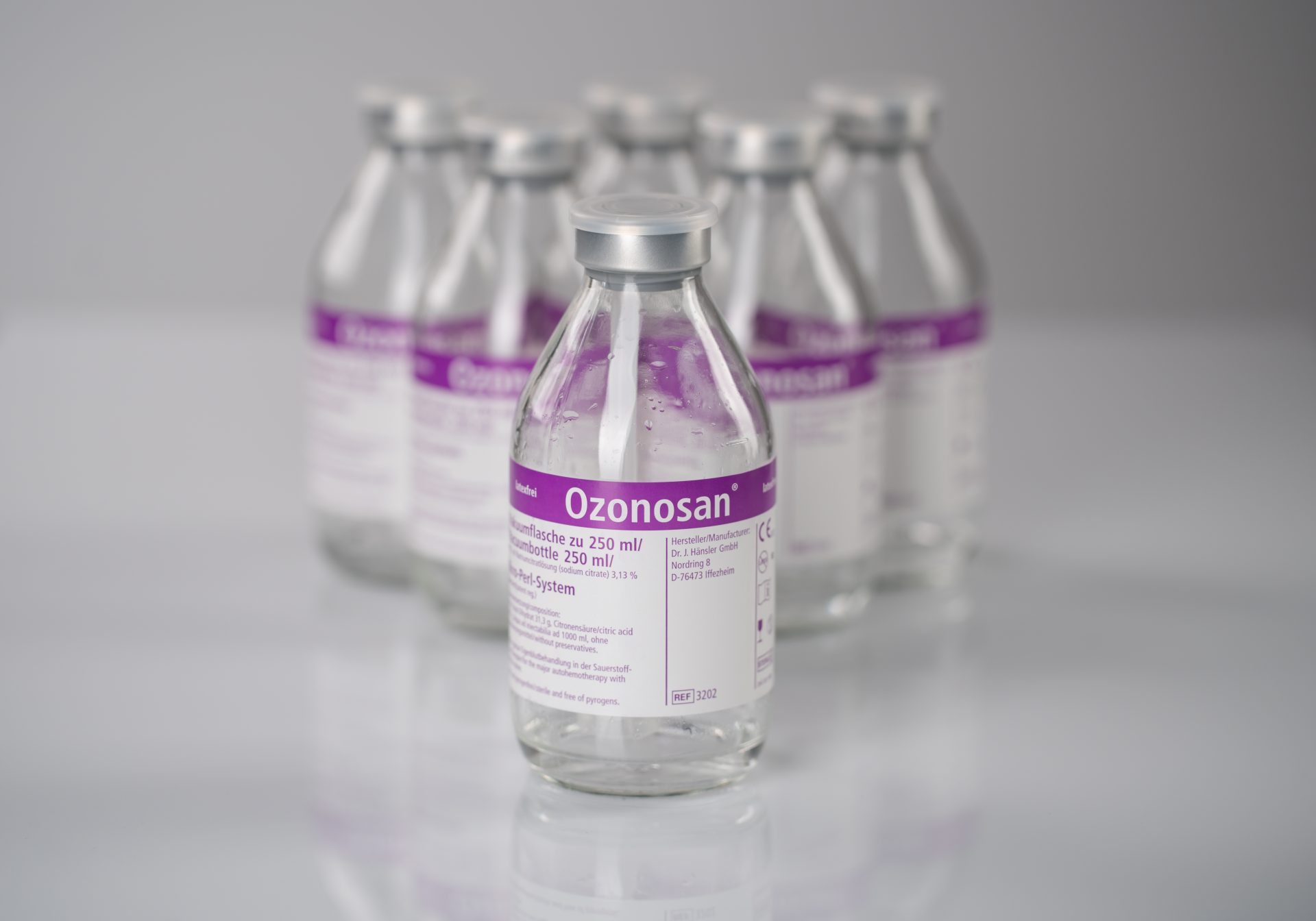 Dr. Hänsler Vakuumflasche mit Mikro-Perl-System 250 ml - 10 Stück