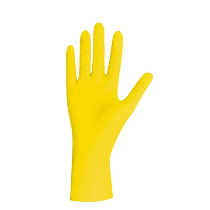 Yellow Pearl Nitrilhandschuhe, gelb, Gr. S, unsteril, puderfrei, 100 Stück