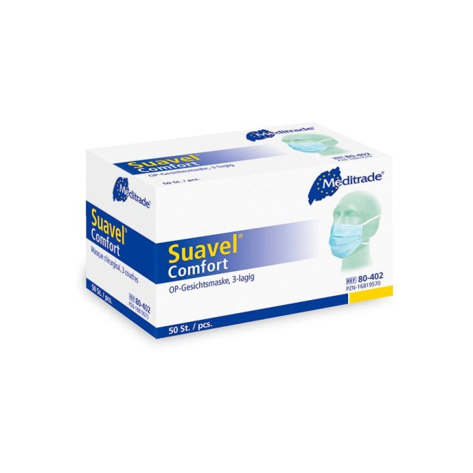 Meditrade Suavel® Comfort OP-Maske - zum binden - 50 Stück