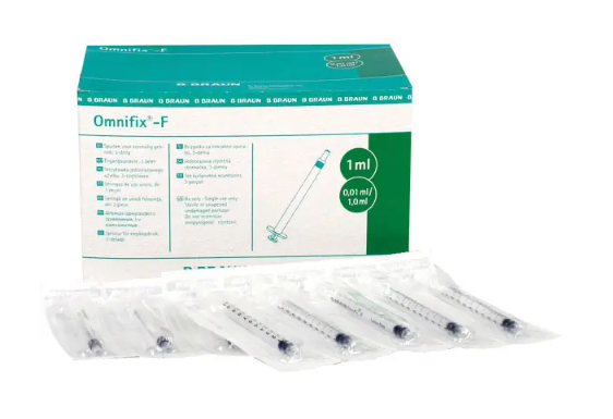B. Braun Tuberkulinspritze Omnifix-F Solo - 1 ml 