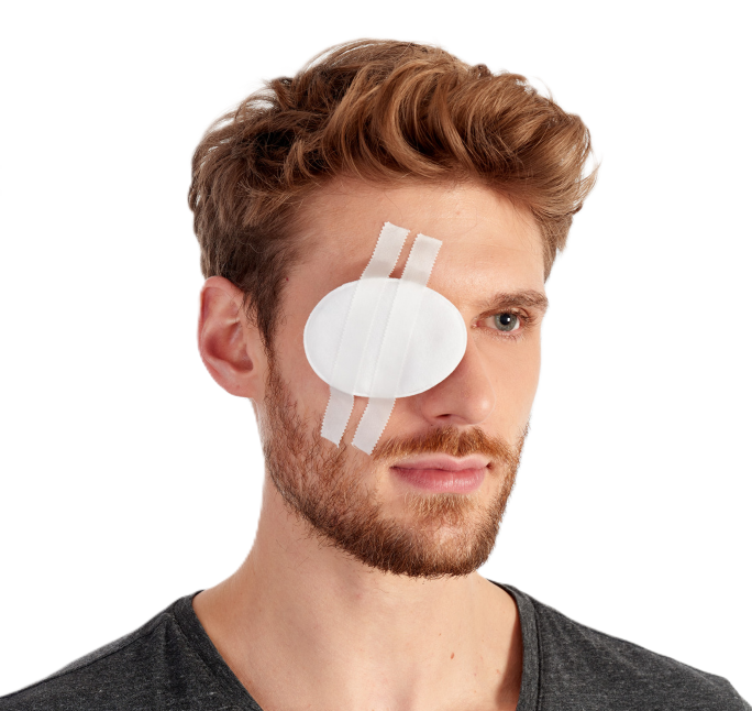 miro-eyepad - Augenkompresse - unsteril - 5 cm x 7cm - 50 Stück