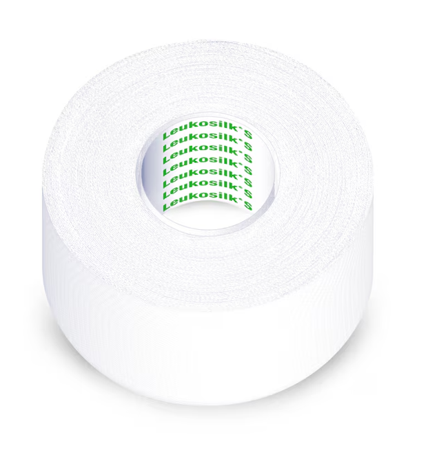 Leukosilk S, mit Schutzring, 2,5 cm x 9,2 m, 12 Stück