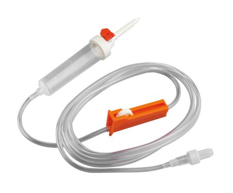 Becton Dickinson Infusionsgerät Schwerkraftinfusion/ 2,0 bar druckbeständig; mit AutoPrime-Kappe, ohne Rückschlagventil | Schlauchlänge: 155 cm/Füllvolumen 16 ml