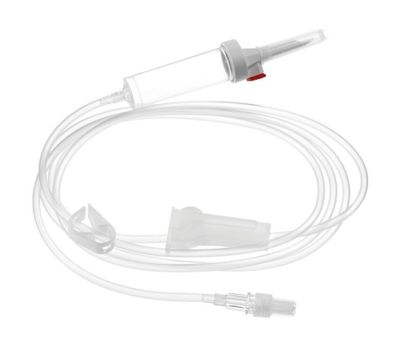 Becton Dickinson Infusionsgerät Anti-Run Dry, 0,5 bar druckbeständig; mit AutoPrime-Kappe, ohne Rückschlagventil | Schlauchlänge: 185 cm/Füllvolumen 18 ml