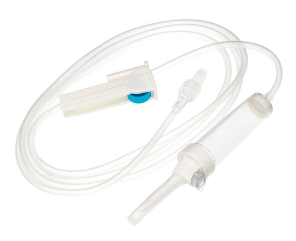 Becton Dickinson Infusionsgerät Schwerkraftinfusion/0,5 bar druckbeständig; ohne AutoPrime-Kappe, ohne Rückschlagventil | Schlauchlänge: 188 cm, Füllvolumen 13 ml