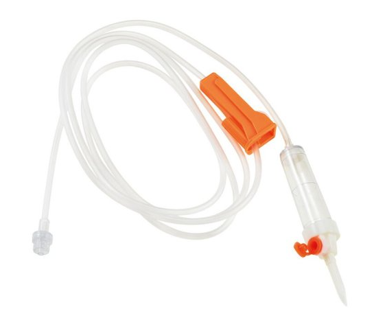 Becton Dickinson Infusionsgerät Druck- und Schwerkraft/ 2,0 bar druckbeständig; mit AutoPrime-Kappe, mit Rückschlagventil | Schlauchlänge 185 cm, Füllvolumen 18 ml