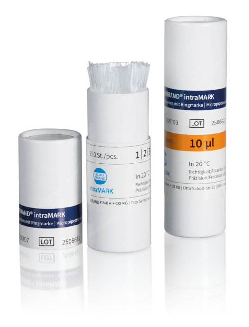 Brand Mikropipetten BLAUBRAND® 20+40 µl, 2 x rot - 250 Stück