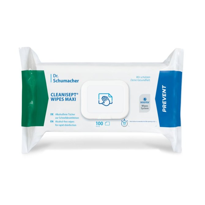 Cleanisept Wipes maxi Flächendesinfektion - Flowpack - 100 Tücher