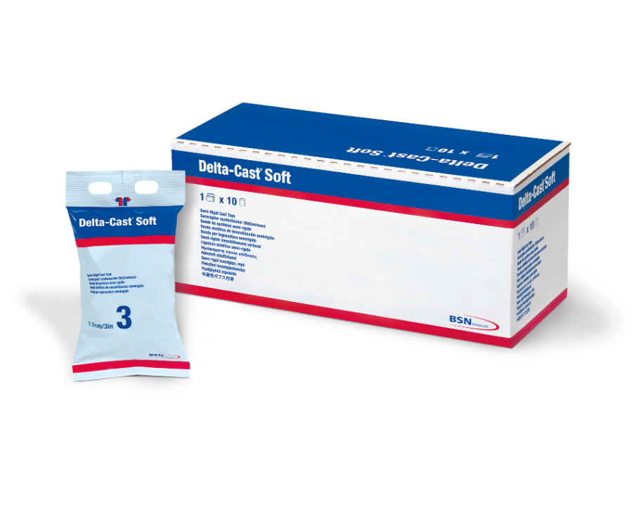 essity Stützverband Delta-Cast® Soft 5 cm x 3,6 m, weiß - 10 Stück